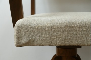 和製アンティーク　美品　レトロ　落ち着いた木味が魅力的な回転チェア　(R-075925)