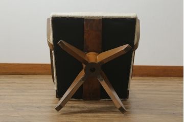 和製アンティーク　美品　落ち着いた木の色味が魅力的な回転チェア(回転椅子、アームチェア、ドクターチェア、イス、椅子)(R-075925)
