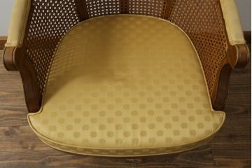 中古　美品!!　DREXEL HERITAGE JAPAN(ドレクセルヘリテイジジャパン)　Cameo Classics(キャメオクラシックス)　エレガントで格調高い雰囲気漂うデスクチェア(回転チェア、回転椅子、アームチェア、イス、椅子)(R-075926)