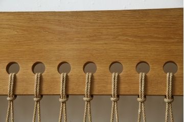 デンマークビンテージ　希少!!　Hans J Wegner(ハンス・J・ウェグナー)　GETAMA (ゲタマ)　1967年デザイン　オーク材　GE671　生産終了で入手困難な3人掛けソファ(3P、三人掛け、3シーター、トリプルソファ、北欧、ヴィンテージ)(R-075933)