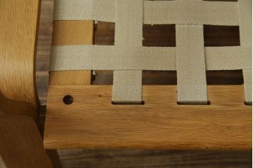 デンマークビンテージ　希少!!　Hans J Wegner(ハンス・J・ウェグナー)　GETAMA (ゲタマ)　1967年デザイン　オーク材　GE671　生産終了で入手困難な3人掛けソファ(3P、三人掛け、3シーター、トリプルソファ、北欧、ヴィンテージ)(R-075933)