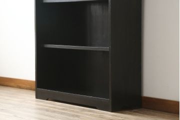 和製アンティーク　栓材　象嵌入り　シンプルなデザインで取り入れやすい本棚(ブックシェルフ、オープンラック、収納棚、飾り棚)(R-075936)
