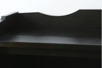 和製アンティーク　栓材　象嵌入り　シンプルなデザインで取り入れやすい本棚(ブックシェルフ、オープンラック、収納棚、飾り棚)(R-075936)