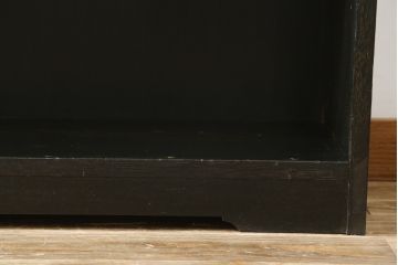 和製アンティーク　栓材　象嵌入り　シンプルなデザインで取り入れやすい本棚(ブックシェルフ、オープンラック、収納棚、飾り棚)(R-075936)