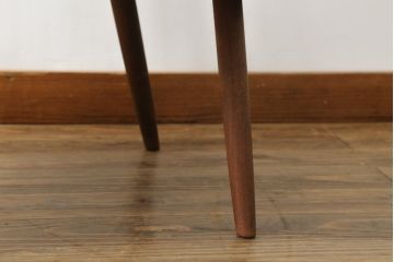 和製ヴィンテージ　小田急ハルク購入　ジョージナカシマ　LOUNGE ARM(ラウンジアーム)　One Arm(ワンアーム、片肘)　CN103　モダンに洗練された左アーム付きラウンジチェア(ジョージ・ナカシマ、アームチェア、イス、椅子、板座チェア、ビンテージ)(R-075938)