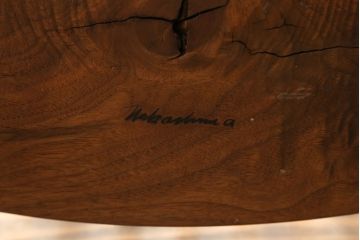 和製ヴィンテージ　小田急ハルク購入　ジョージナカシマ　LOUNGE ARM(ラウンジアーム)　One Arm(ワンアーム、片肘)　CN103　モダンに洗練された左アーム付きラウンジチェア(ジョージ・ナカシマ、アームチェア、イス、椅子、板座チェア、ビンテージ)(R-075938)