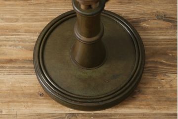 和製ビンテージ　希少デザイン　籐のシェードが涼し気な雰囲気を醸し出すラタンフロアスタンド(フロアランプ、スタンドライト、スタンド照明、ヴィンテージ)(R-075945)