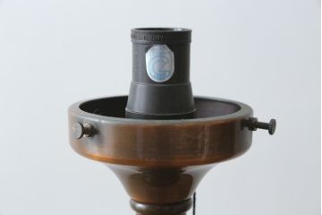 和製ビンテージ　希少デザイン　籐のシェードが涼し気な雰囲気を醸し出すラタンフロアスタンド(フロアランプ、スタンドライト、スタンド照明、ヴィンテージ)(R-075945)