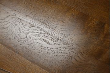 中古　希少な絶版品!!　カリモク家具(karimoku)　ルスティック(RUSTIC)　オーク材　カントリースタイルの空間づくりにおすすめなダイニングチェア3脚セット(板座チェア、椅子、イス、バラ売り可能)(R-075947)