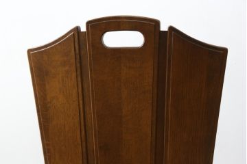 中古　希少な絶版品!!　カリモク家具(karimoku)　ルスティック(RUSTIC)　オーク材　カントリースタイルの空間づくりにおすすめなダイニングチェア3脚セット(板座チェア、椅子、イス、バラ売り可能)(R-075947)