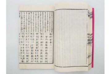 明治　頭書図画　遊仙窟鈔　松山堂書店発行　上・下2冊セット(和本、張文成、全5巻)(R-075952)