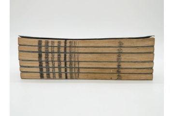 江戸　天保9年　墨場必携　銘箴歌家訓　市河米庵　須原屋伊八　6冊セット(書道参考書、六巻、古書、和本)(R-075955)