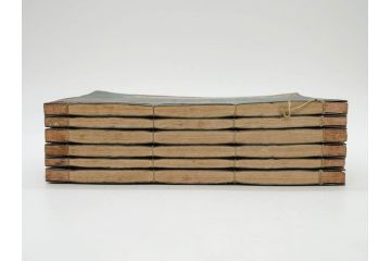 江戸　天保9年　墨場必携　銘箴歌家訓　市河米庵　須原屋伊八　6冊セット(書道参考書、六巻、古書、和本)(R-075955)