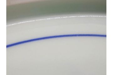 江戸〜明治　古伊万里　染付　約40cm　1尺3寸　迫力のある珍しい柄が目を惹く大皿(鳥、和皿、和食器、一尺三寸)(R-075956)