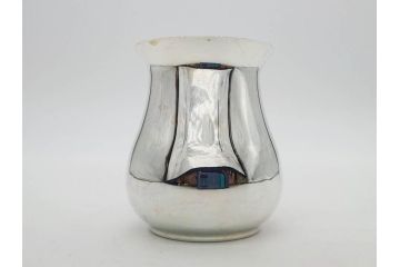 フランス　クリストフル　CHRISTOFLE　アルビ　シルバーコーティング　シンプルながら洗練されたデザインが素敵なティーポット&クリーマー(銀メッキ、ミルクポット、ミルクジャー)(R-075960)