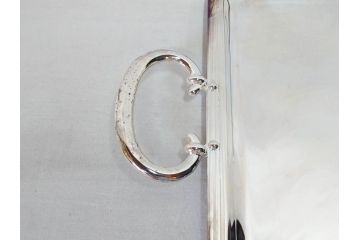 フランス　クリストフル　CHRISTOFLE　アルビ　シルバーコーティング　上品な空間を演出するトレイ(トレー、銀メッキ、箱付き)(R-075961)