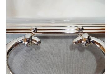 フランス　クリストフル　CHRISTOFLE　アルビ　シルバーコーティング　上品な空間を演出するトレイ(トレー、銀メッキ、箱付き)(R-075961)