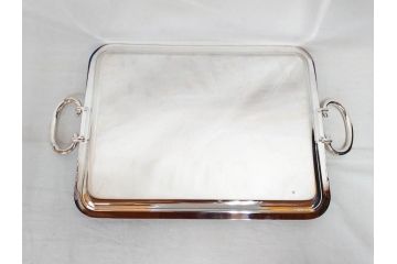 フランス　クリストフル　CHRISTOFLE　アルビ　シルバーコーティング　上品な空間を演出するトレイ(トレー、銀メッキ、箱付き)(R-075961)