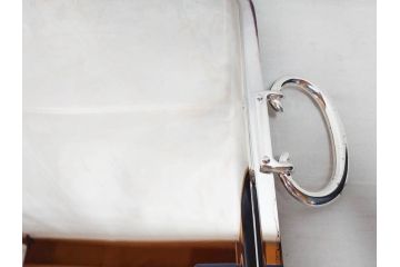 フランス　クリストフル　CHRISTOFLE　アルビ　シルバーコーティング　上品な空間を演出するトレイ(トレー、銀メッキ、箱付き)(R-075961)