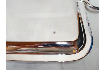 フランス　クリストフル　CHRISTOFLE　アルビ　シルバーコーティング　上品な空間を演出するトレイ(トレー、銀メッキ、箱付き)(R-075961)