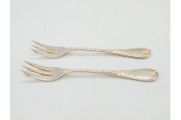 フランス　クリストフル　CHRISTOFLE　マルメゾン 　マルリー　シルバーコーティング　繊細なデザインと上品な輝きが目を惹くカトラリーセット(スプーン6本、フォーク4本、ナイフ2本、お箸2膳、銀メッキ、食器)(R-075962)