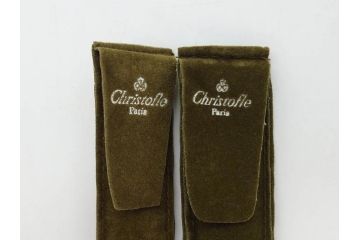 フランス　クリストフル　CHRISTOFLE　マルメゾン 　マルリー　シルバーコーティング　繊細なデザインと上品な輝きが目を惹くカトラリーセット(スプーン6本、フォーク4本、ナイフ2本、お箸2膳、銀メッキ、食器)(R-075962)