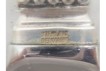 デンマーク　GEORG JENSEN(ジョージ・ジェンセン)　ACORN(エコーン)　STERLING SILVER(スターリングシルバー)　カトラリーセット(スプーン6本、ナイフ6本、フォーク12本、合計24本、銀製、SV925、食器、箱付き)(R-075963)