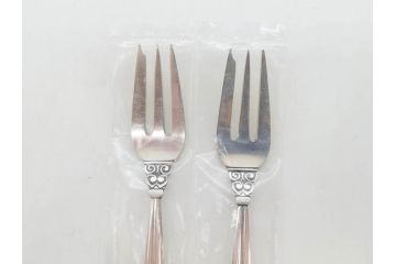 デンマーク　GEORG JENSEN(ジョージ・ジェンセン)　ACORN(エコーン)　STERLING SILVER(スターリングシルバー)　カトラリーセット(スプーン6本、ナイフ6本、フォーク12本、合計24本、銀製、SV925、食器、箱付き)(R-075963)