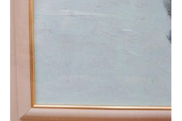 真作　三輪敦子　「三色すみれ」　F4号　日本画(花、共シール、絵画、額装)(R-075965)