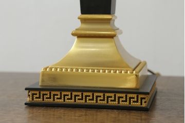 中古　EURO CASA(ユーロカーサ)取り扱い　最高級　VERSACE HOME(ヴェルサーチホーム)　MEDUSA(メデューサ)　ゴージャスな空間を演出するテーブルランプ(卓上照明、テーブルライト、デスクスタンド、スタンドライト)(R-075973)