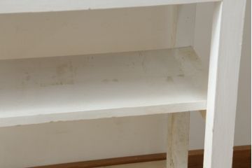 和製アンティーク　カフェ風インテリアが叶うレトロなケビント(ガラスケース、飾り棚、陳列棚、ショーケース、収納棚、戸棚、デンタルケース、デンタルキャビネット)(R-075978)