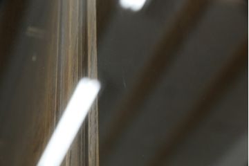 中古　特注品!!　永田良介商店　洗練された佇まいが魅力的な脚付きガラスケース(Gケース、ショーケース、ディスプレイケース、コレクションケース、飾り棚、陳列棚、店舗什器)(R-075984)