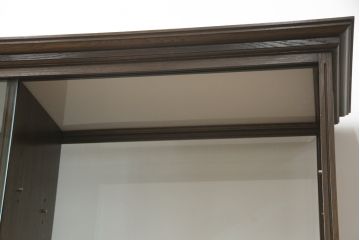 中古　特注品!!　永田良介商店　洗練された佇まいが魅力的な脚付きガラスケース(Gケース、ショーケース、ディスプレイケース、コレクションケース、飾り棚、陳列棚、店舗什器)(R-075984)