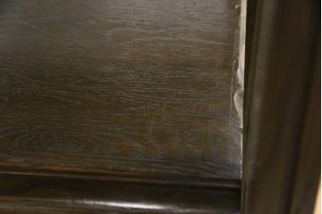 中古　特注品!!　永田良介商店　洗練された佇まいが魅力的な脚付きガラスケース(Gケース、ショーケース、ディスプレイケース、コレクションケース、飾り棚、陳列棚、店舗什器)(R-075984)
