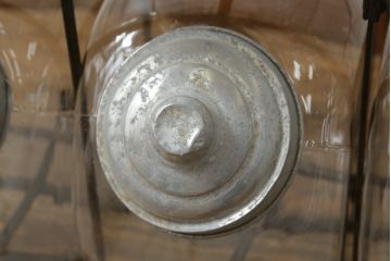 アンティーク雑貨　当時物　昭和レトロ　12連猫瓶(ガラス瓶、菓子瓶、菓子びん、菓子ビン)(R-075985)