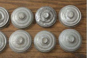 アンティーク雑貨　当時物　昭和レトロ　12連猫瓶(ガラス瓶、菓子瓶、菓子びん、菓子ビン)(R-075985)