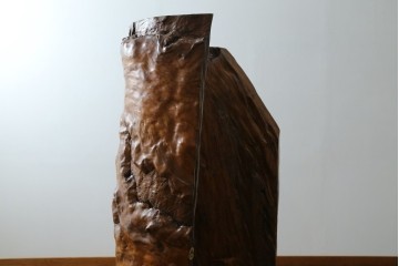 中古　特大!!　漆塗り　木の質感そのままで存在感抜群!屋久杉材の衝立て　定価約400万円　(R-075989)