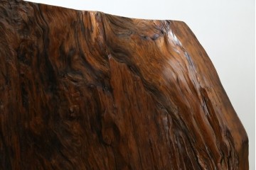 中古　特大!!　漆塗り　木の質感そのままで存在感抜群!屋久杉材の衝立て　定価約400万円　(R-075989)