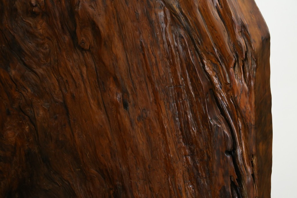 中古　特大!!　漆塗り　木の質感そのままで存在感抜群!屋久杉材の衝立て　定価約400万円　(R-075989)