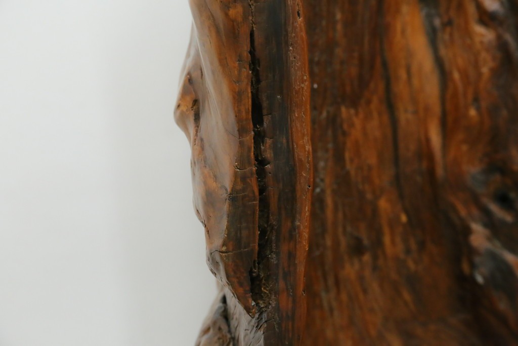 中古　特大!!　漆塗り　木の質感そのままで存在感抜群!屋久杉材の衝立て　定価約400万円　(R-075989)