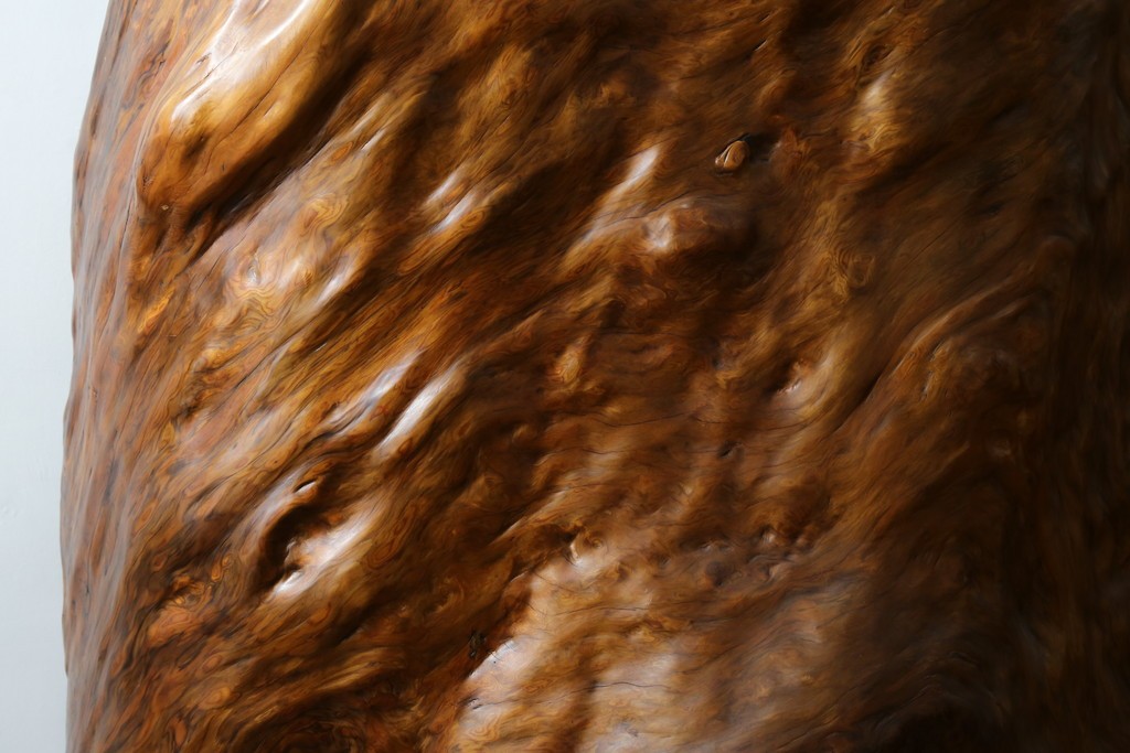 中古　特大!!　漆塗り　木の質感そのままで存在感抜群!屋久杉材の衝立て　定価約400万円　(R-075989)