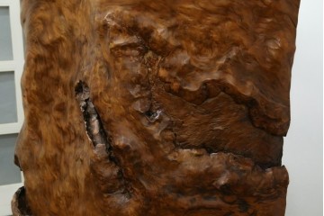 中古　特大!!　漆塗り　木の質感そのままで存在感抜群!屋久杉材の衝立て　定価約400万円　(R-075989)