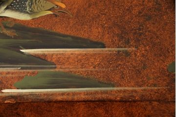ヴィンテージ家具　繊細な絵柄が目を引くシノワズリ様式のサイドボード(サイドキャビネット、リビングボード、引き出し、収納棚、戸棚)(R-076000)