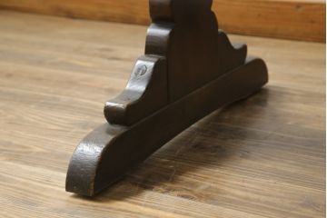 イギリスビンテージ　ERCOL(アーコール)　クラシカルな雰囲気漂うダイニングテーブル(4人掛け、6人掛け、食卓、作業台、ヴィンテージ、英国、北欧)(R-076002)