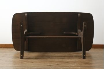 イギリスビンテージ　ERCOL(アーコール)　クラシカルな雰囲気漂うダイニングテーブル(4人掛け、6人掛け、食卓、作業台、ヴィンテージ、英国、北欧)(R-076002)