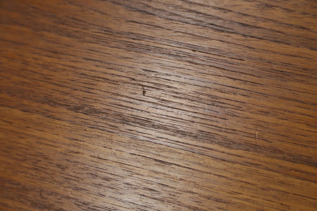 デンマークヴィンテージ　チーク材　キャスターとカゴ付きで便利なソーイングワゴン　(R-076005)