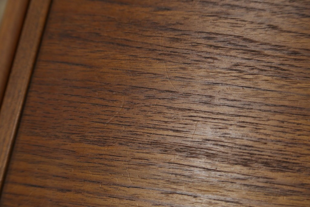 デンマークヴィンテージ　チーク材　キャスターとカゴ付きで便利なソーイングワゴン　(R-076005)