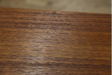 デンマークヴィンテージ　チーク材　キャスターとカゴ付きで便利なソーイングワゴン　(R-076005)