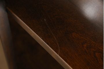 中古　美品　星野民藝(星野民芸)　個性的な木目が魅力的な飾り棚(キャビネット、シェルフ、オープンラック、本棚)(R-076007)