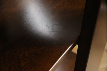 中古　美品　星野民藝(星野民芸)　個性的な木目が魅力的な飾り棚(キャビネット、シェルフ、オープンラック、本棚)(R-076007)